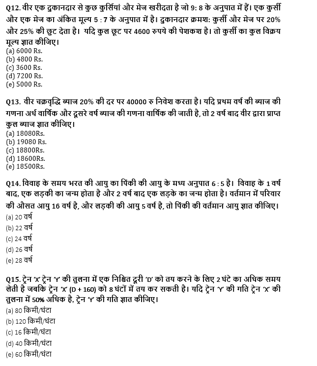 RRB PO, Clerk प्रीलिम्स क्वांट क्विज – 22 जुलाई, 2021 – Arithmetic | Latest Hindi Banking jobs_7.1