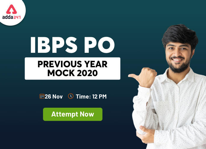 IBPS PO Mock Test 2021: 26th November Based on 2020 Exam | Latest Hindi Banking jobs_3.1