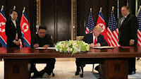 ट्रम्प और किम ने ऐतिहासिक वार्ता के बाद परमाणुकरण समझौते पर हस्ताक्षर किये |_3.1