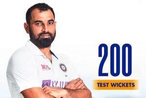 मोहम्मद शमी टेस्ट क्रिकेट में 200 विकेट लेने वाले 11वें भारतीय गेंदबाज बने |_3.1