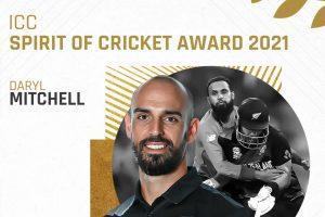 न्यूजीलैंड के डेरिल मिशेल ने जीता ICC स्पिरिट ऑफ क्रिकेट अवार्ड 2021 |_3.1