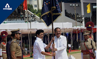 उपराष्ट्रपति नायडू ने तमिलनाडु पुलिस को 'प्रेसिडेंट्स कलर्स' प्रदान किया |_3.1