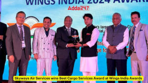 स्काईवेज़ एयर सर्विसेज ने विंग्स इंडिया अवार्ड्स में सर्वश्रेष्ठ कार्गो सेवा का पुरस्कार जीता |_3.1