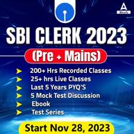SBI Clerk (Pre + Mains) Complete Batch 2023 | Online Live Classes by Adda 247