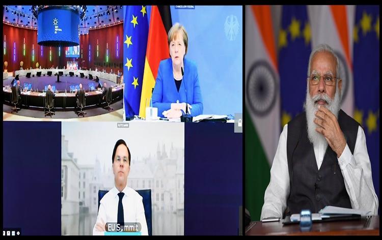 PM Modi Participates in Virtual India-EU Leaders' Meeting| ভার্চুয়াল ভারত-ইইউ নেতাদের বৈঠকে প্রধানমন্ত্রী মোদি অংশ নিয়েছেন_20.1