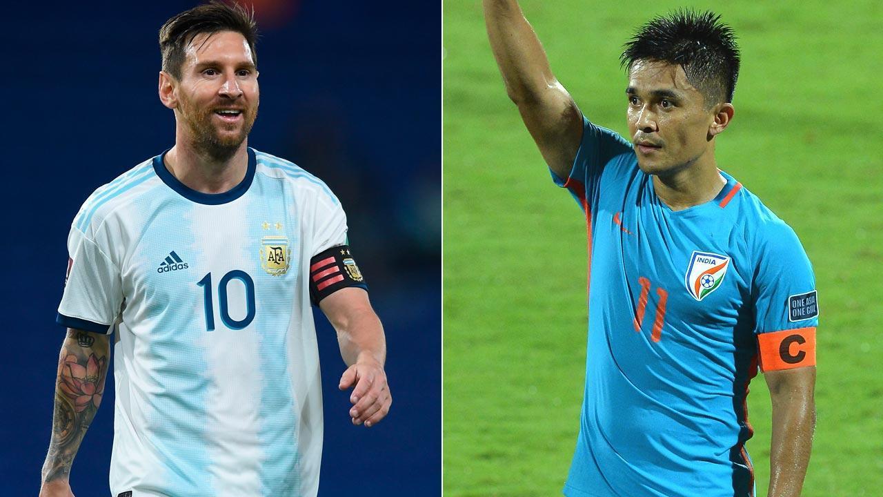 Sunil Chhetri surpasses Argentina's Lionel Messi | सुनील छेत्रीने अर्जेटिनाच्या लिओनेल मेस्सीला मागे टाकले_2.1