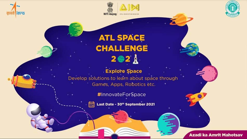 Niti Aayog tie-up with ISRO,CBSE launch ‘Space Challenge’ for school students