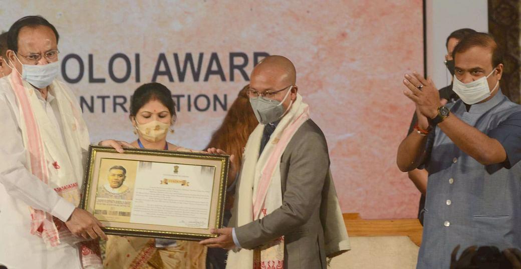 M. Venkaiah Naidu presented Lokapriya Gopinath Bordoloi Award