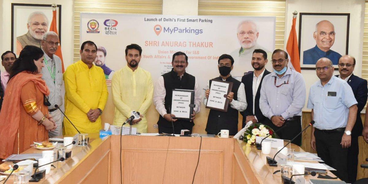 Union Minister Anurag Thakur launches MyParkings App