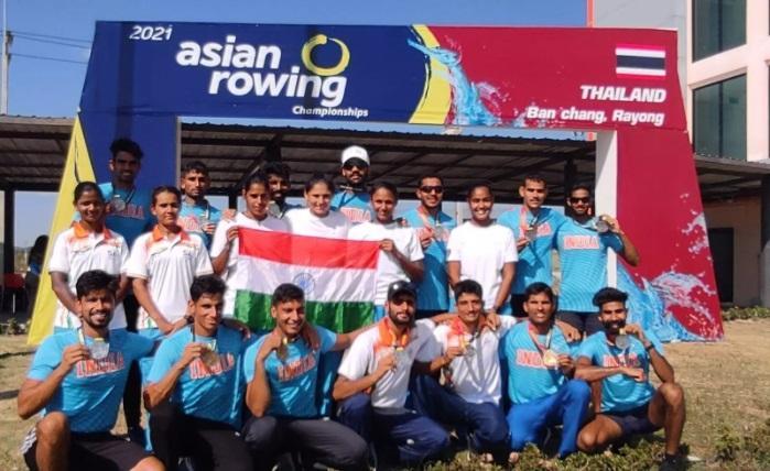 India won Six medals at Asian Rowing Championship