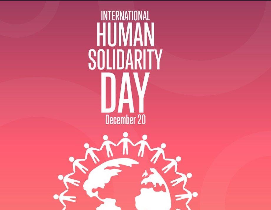 International Human Solidarity Day : 20 December