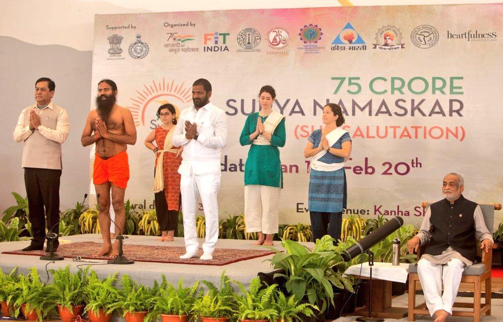 Ayush Minister lays foundation stone of International Yoga Academy