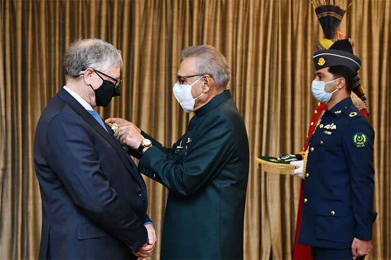 Philanthropist Bill Gates conferred Hilal-e-Pakistan honour to eradicate polio