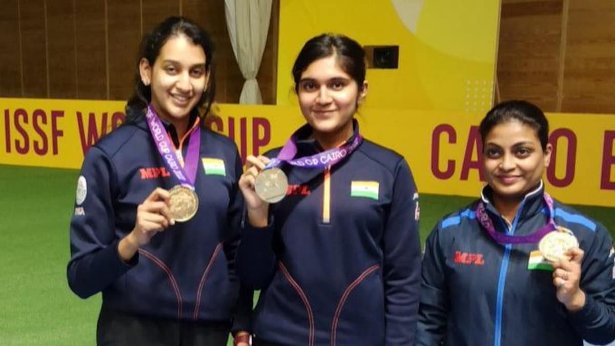 ISSF World Cup: Shri Nivetha, Esha, Ruchita win gold in women’s 10m air pistol