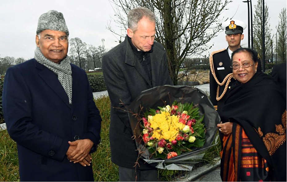 President Ram Nath Kovind visits in Amsterdam and names a new yellow tulip variety ‘Maitri’