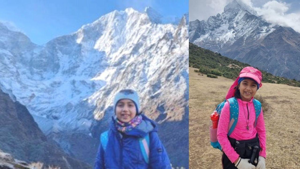 10-year-old girl Rhythm Mamania from Maharashtra summits Everest base camp
