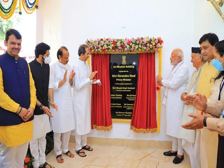 PM Modi inaugurates Jal Bhushan Building and Gallery of Revolutionaries at Raj Bhawan in Mumbai