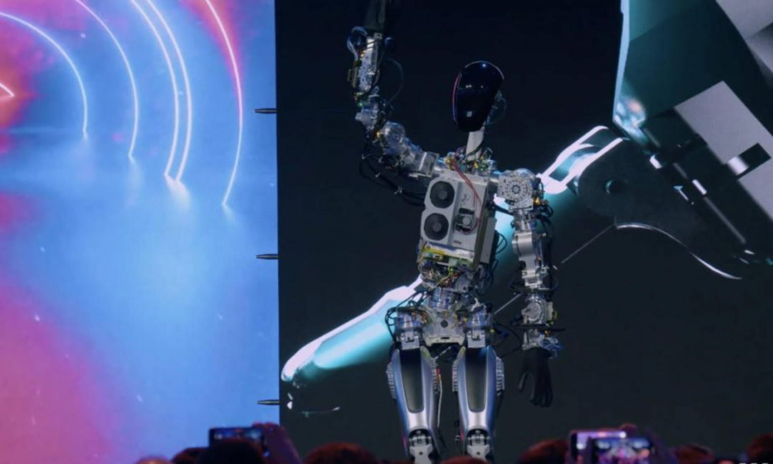 Elon Musk unveils Optimus robot's prototype