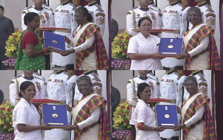 President Droupadi Murmu presents National Florence Nightingale Awards 2021