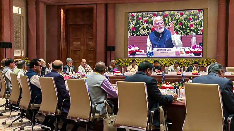 PM Modi Chairs 8th Governing Council Meeting of Niti Aayog, Emphasizes Team India Approach for a Developed Nation by 2047_40.1