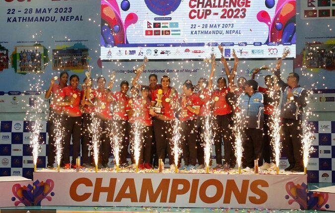 India clinches title of CAVA Women's Challenge Cup 2023_40.1