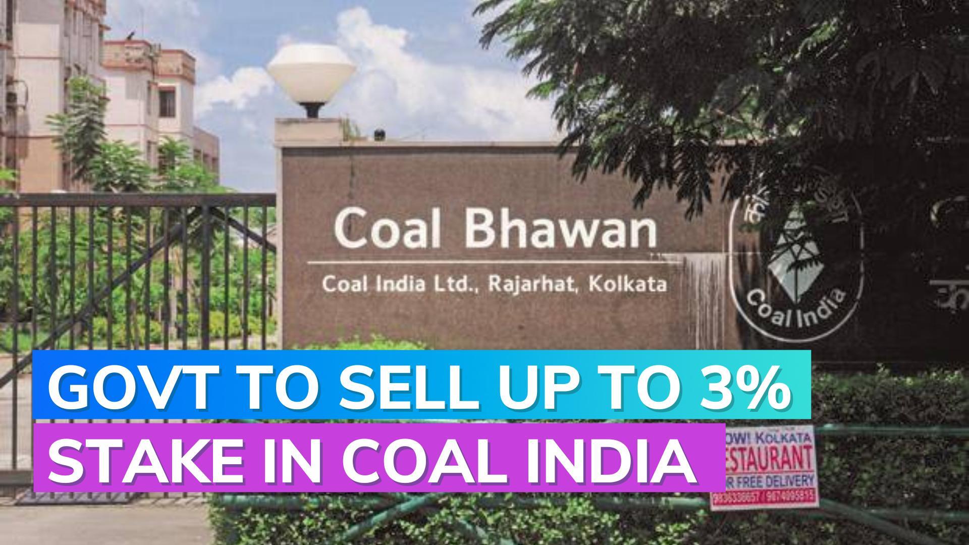 Government Plans to Sell up to 3% Stake in Coal India_40.1