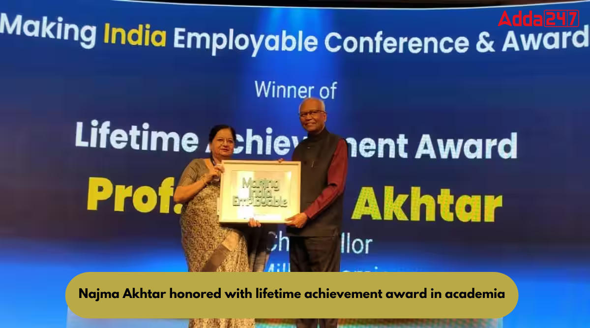 Najma Akhtar honored with lifetime achievement award in academia_80.1