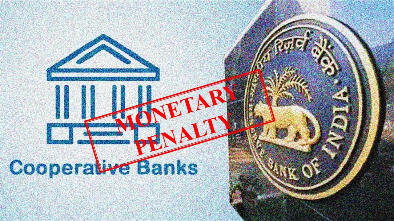 RBI imposes monetary penalty on four co-operative banks & 1 HFC. Details here_50.1