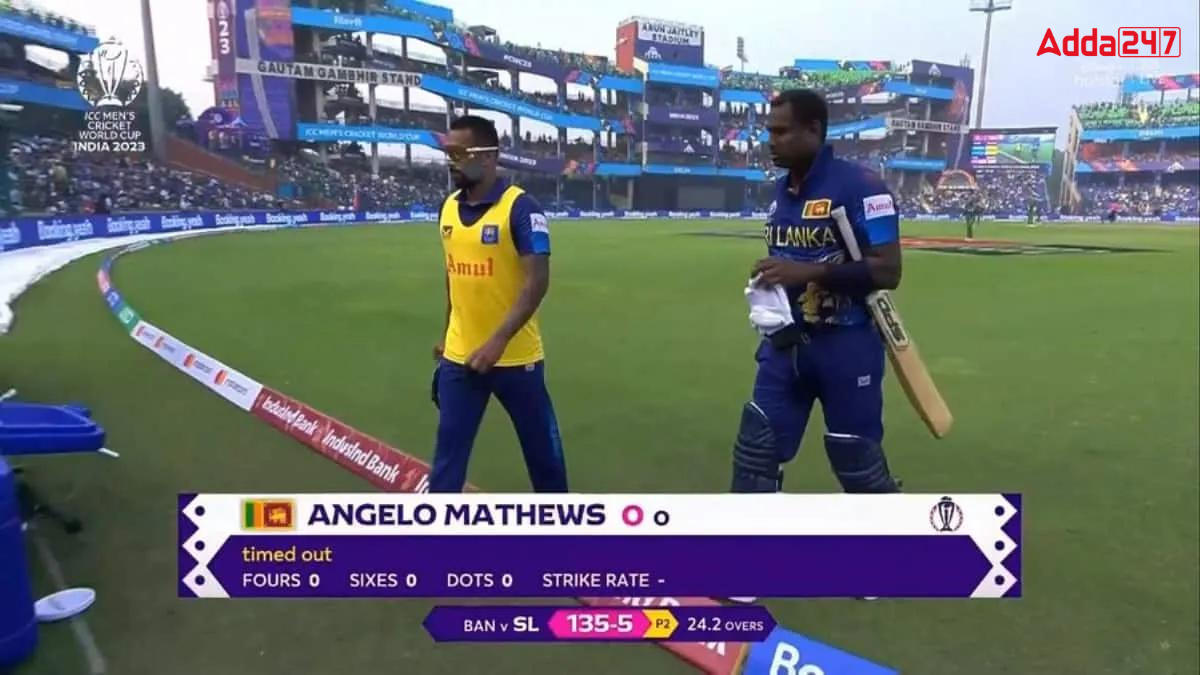 Sri Lanka's Angelo Mathews becomes first Cricketer to get 'timed out'_80.1