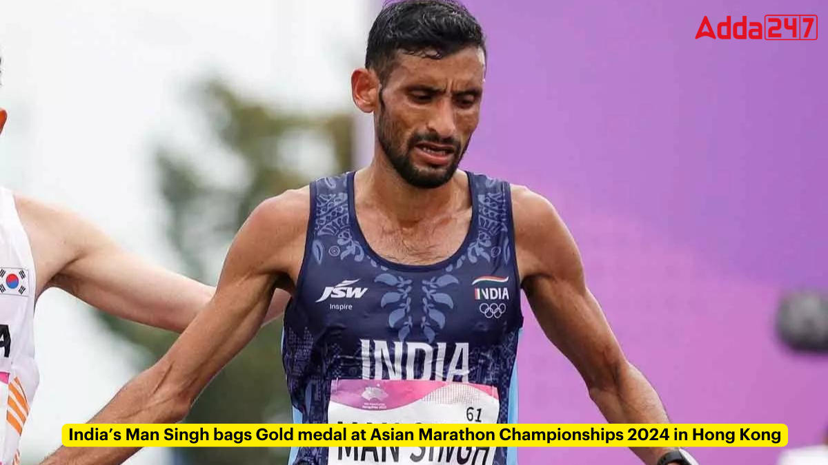 Man Singh Clinches Gold at the Asian Marathon Championships 2024 in Hong Kong_60.1