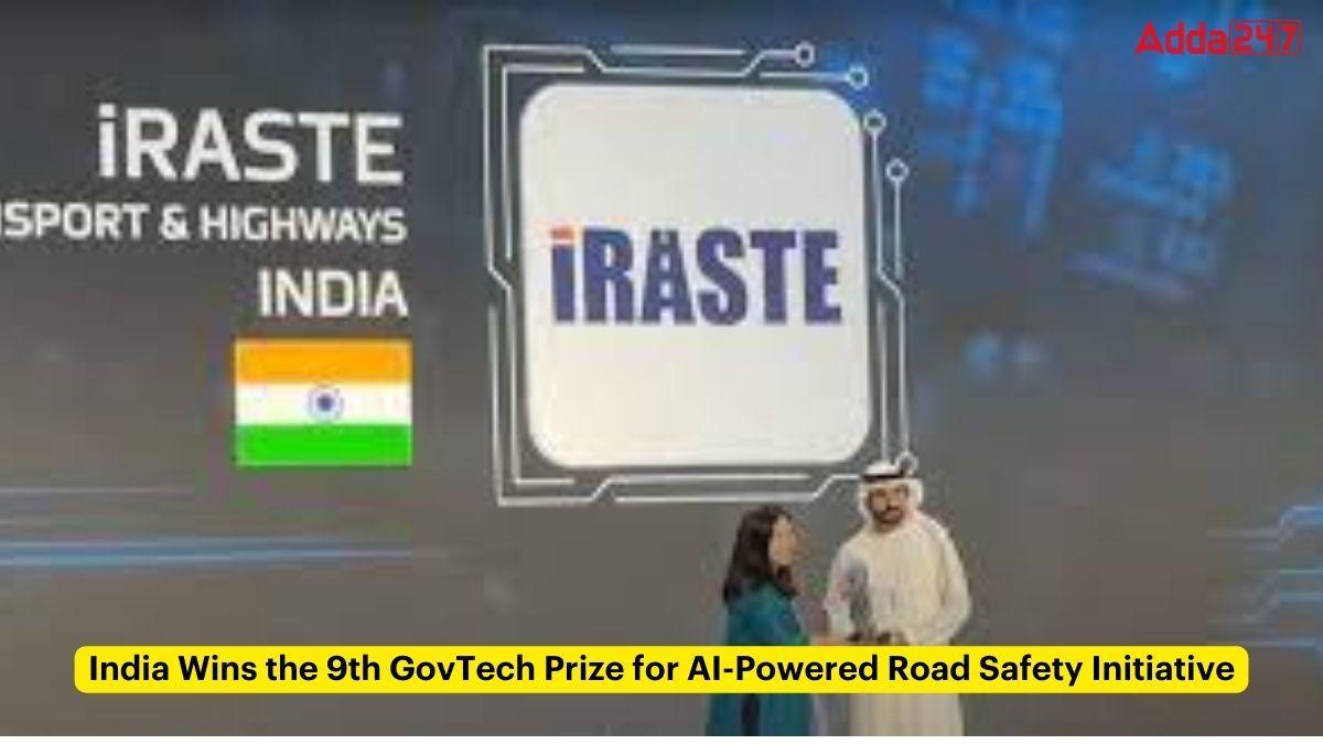 India Wins the 9th GovTech Prize for AI-Powered Road Safety Initiative_30.1