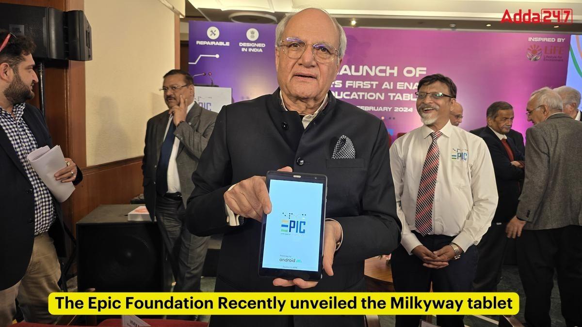 The Epic Foundation Recently unveiled the Milkyway tablet_60.1