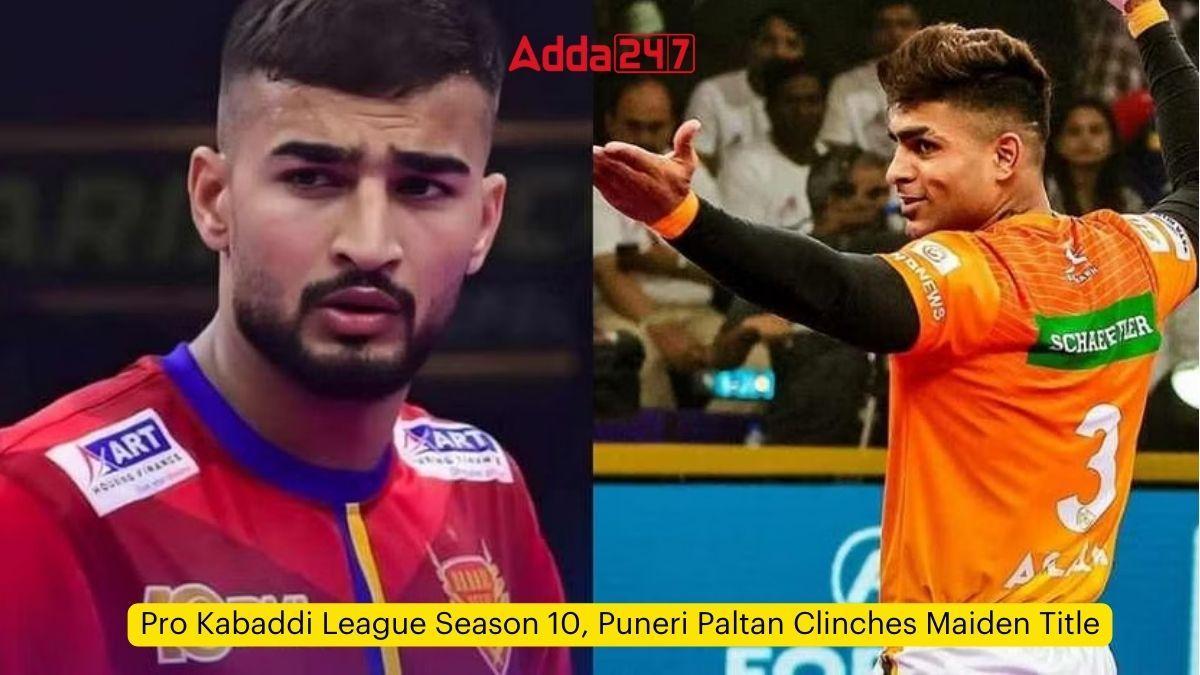 Pro Kabaddi League Season 10, Puneri Paltan Clinches Maiden Title_60.1