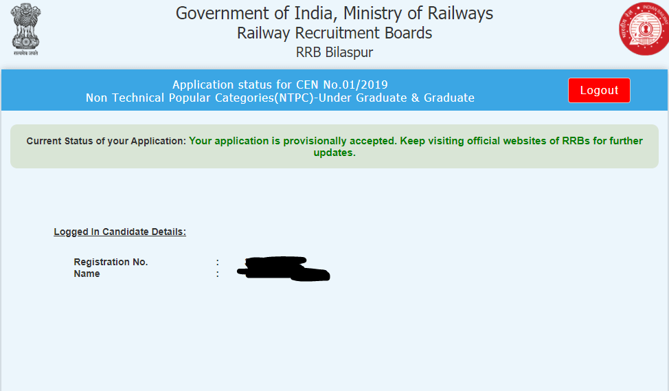 RRB NTPC Application Status 2020 Link: Last Date To Check Application Status For All Regions 30th September_60.1
