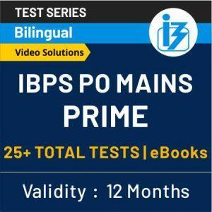 IBPS PO Mains Reasoning Quiz: 26th October 2019 |_5.1