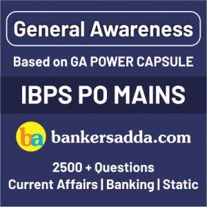 IBPS PO Mains General Awareness (GA) Power Capsule 2019: Download Now_4.1