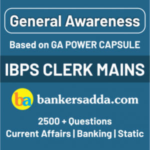 General Awareness Quiz for IBPS Clerk Mains: 30th Dec'19_3.1
