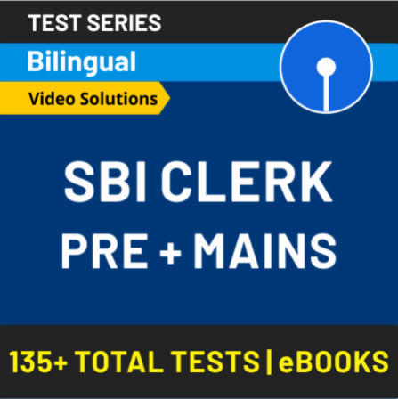 Best Mock Test for SBI Clerk Prelims 2020_6.1