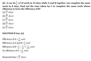 Time and Work Formulas- Concept and Questions with Example_5.1
