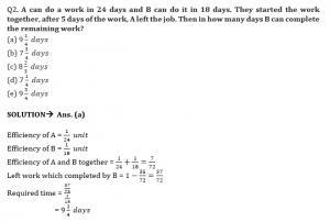Time and Work Formulas- Concept and Questions with Example_6.1