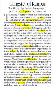 The Hindu Editorial Vocabulary- Gangster of Kanpur| 7th July 2020_3.1