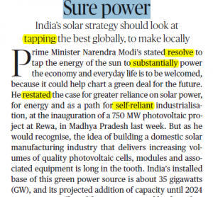 The Hindu Editorial Vocabulary- Sure Power | 13th July 2020_3.1