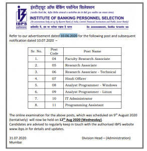 IBPS Admit Cards For Various Faculty Posts- Check Details_4.1