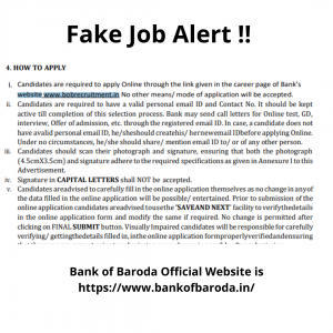 Fake Job Alert! Beware of Fake Bank of Baroda PO Job Notification_4.1