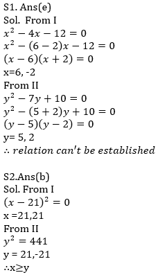 IBPS RRB Prelims Quantitative Aptitude Mini Mock 6- Quadratic Inequalities |_6.1