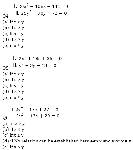 IBPS RRB Prelims Quantitative Aptitude Mini Mock 11- Quadratic Inequalities and Approximation |_4.1