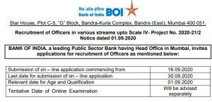 BOI Officer Recruitment 2020 Out for 214 Vacancies @bankofindia.co.in, Online Application Starts on 16 September_4.1