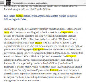 The Hindu Editorial Vocabulary- The Cost Of Peace | 15 September 2020_4.1