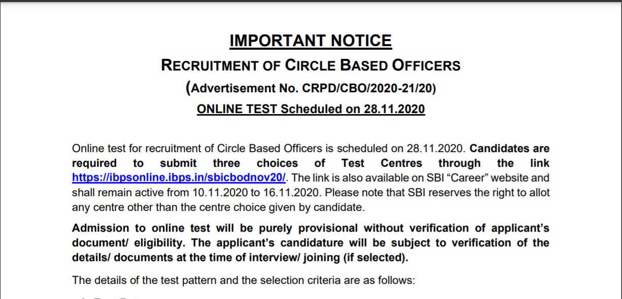 SBI Introduces Written Test for Circle Based Officer- Check SBI CBO Exam Pattern, Syllabus & Exam Date_4.1