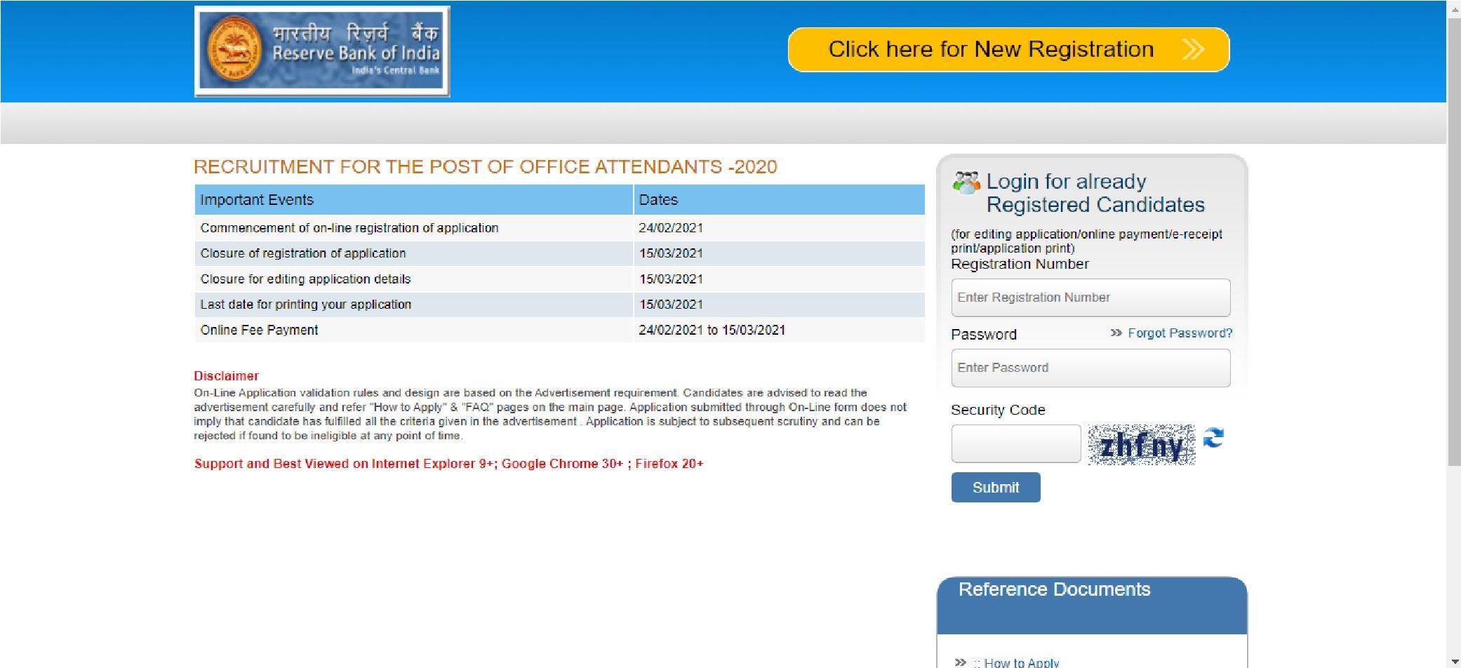 How to fill RBI Office Attendant Online? |_4.1